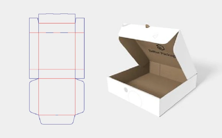 Editable 3D box template