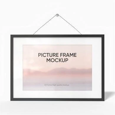 A3 hanging frame mockup