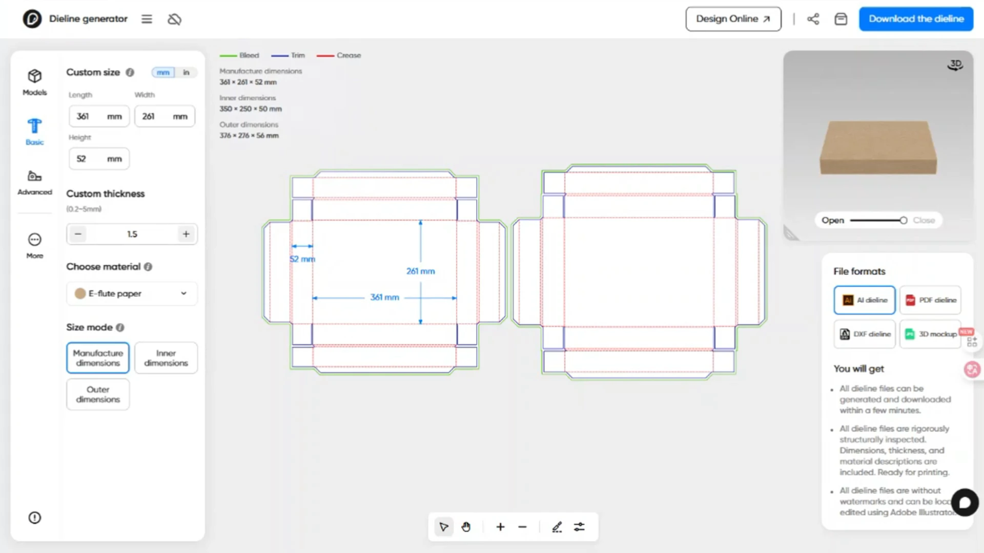 How to make a board game box using Pacdora’s template?