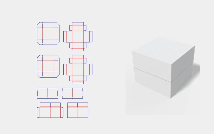 Square jewelry box