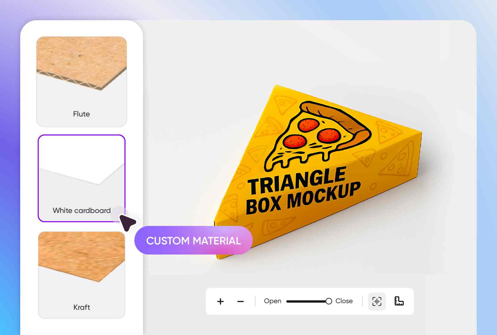 Supports multiple export formats for food packaging mockups