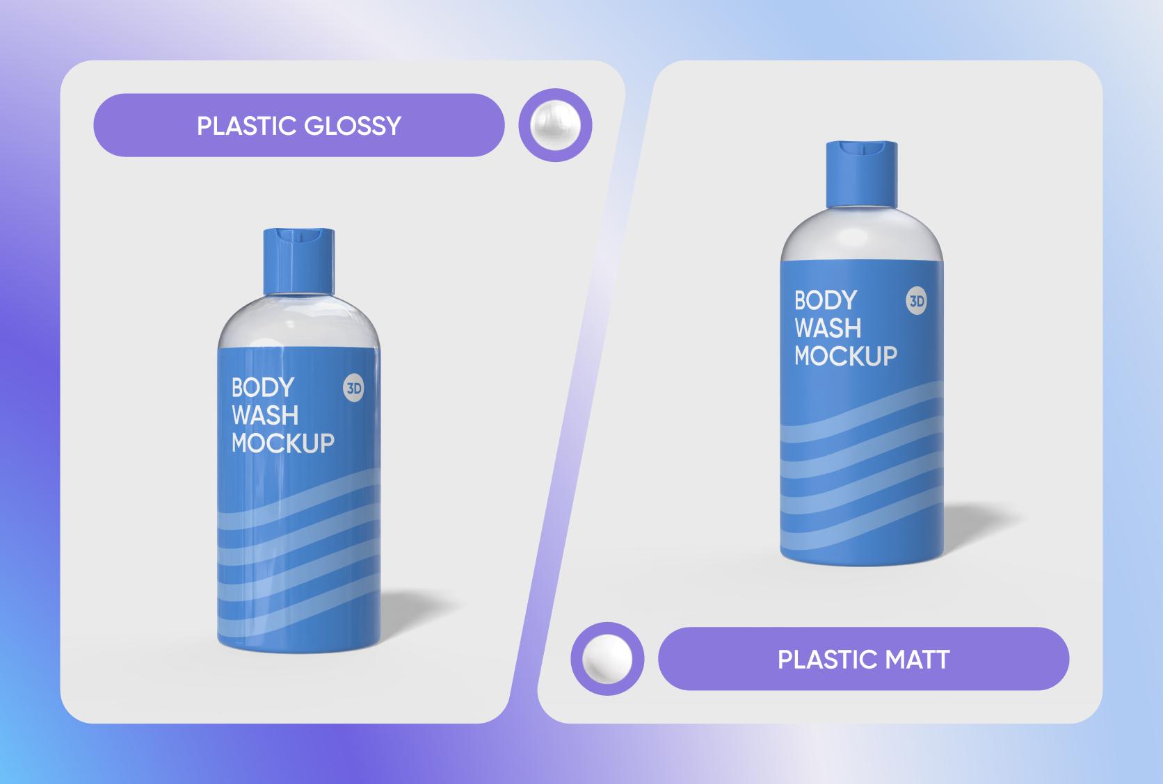 Finish options suited to body wash collections