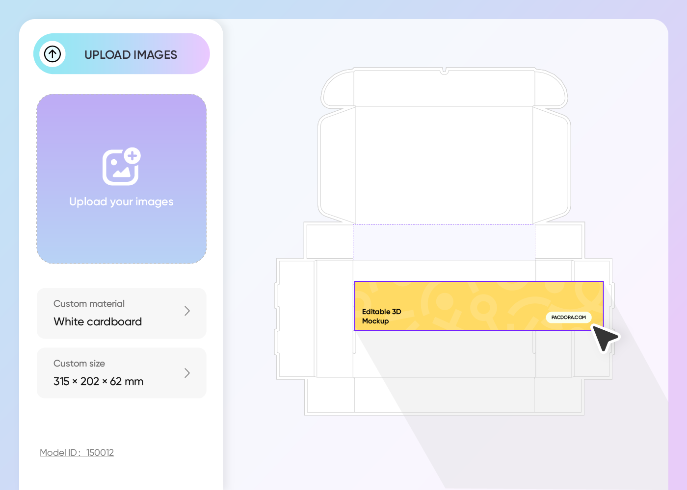 Upload your mockup design images