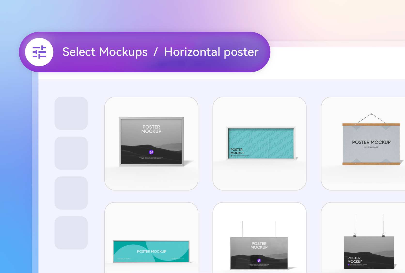 Find the perfect display style for your poster
