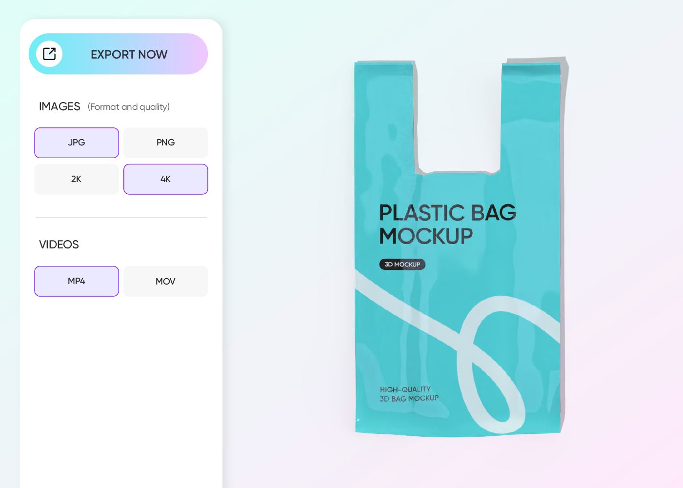 Create a plastic grocery bag