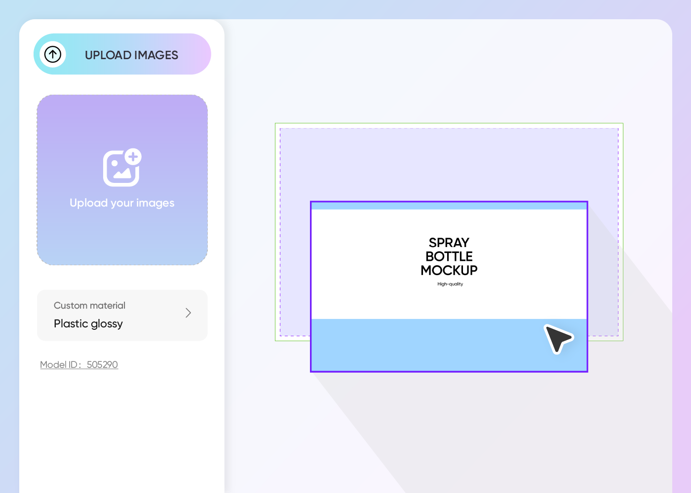 Step 2: Upload design and customize