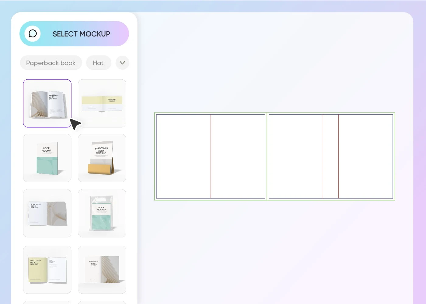 Step 1: Choose a paperback book mockup