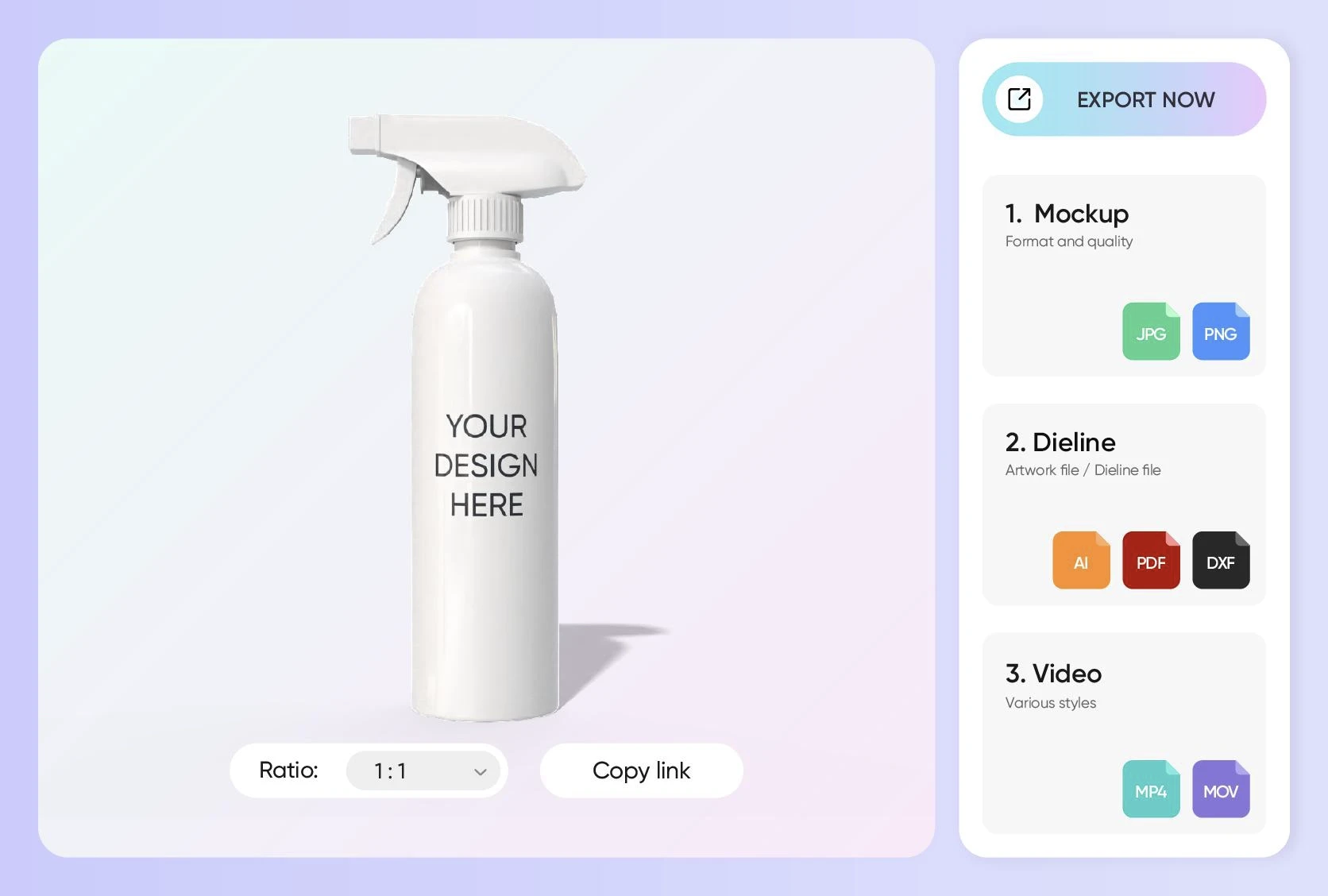 Explore diverse output choices for your designs