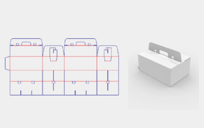 Foldable beverage packaging box