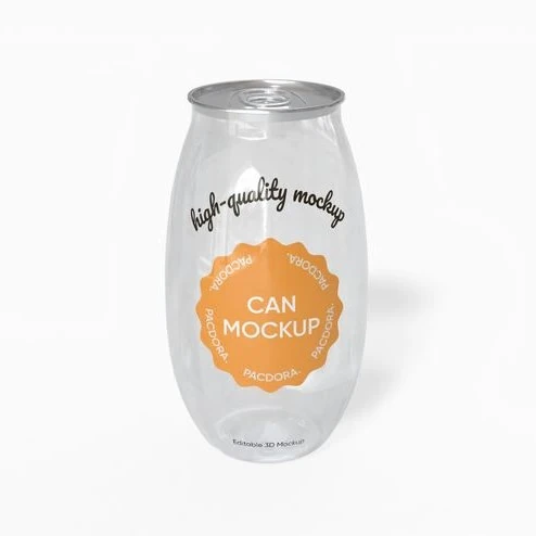 Gewölbtes Soda-Dosen-Mockup