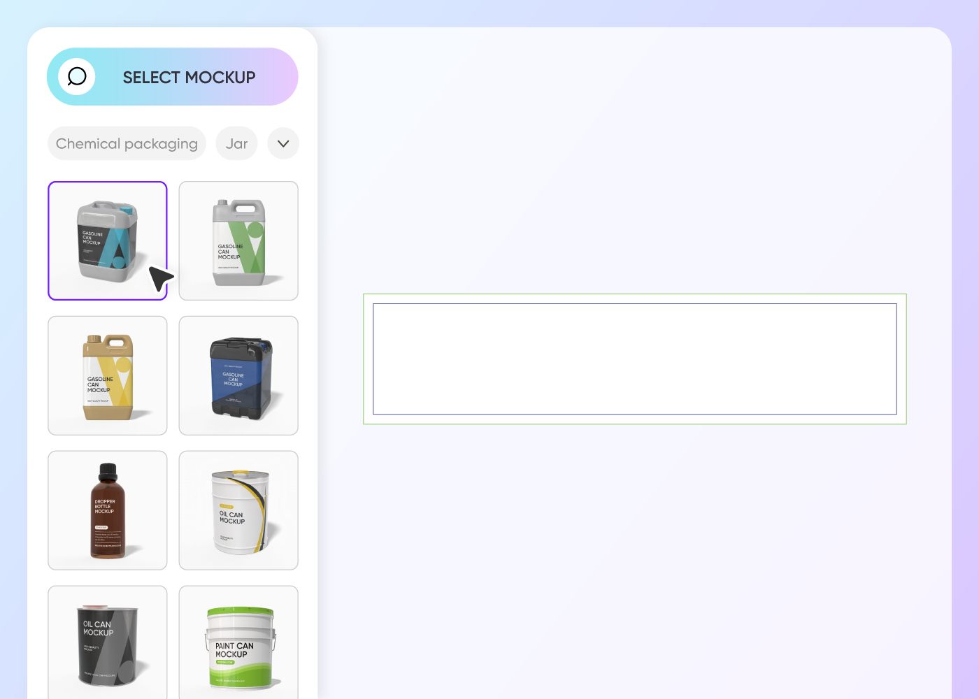 Step 1: Choose your chemical packaging style