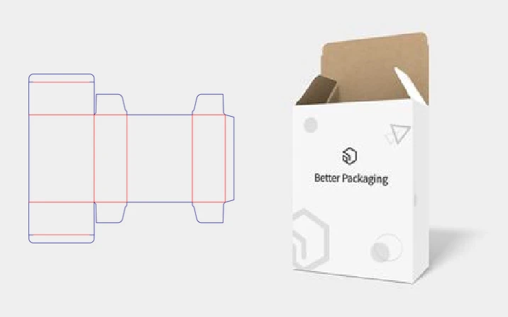 Custom tuck-end box