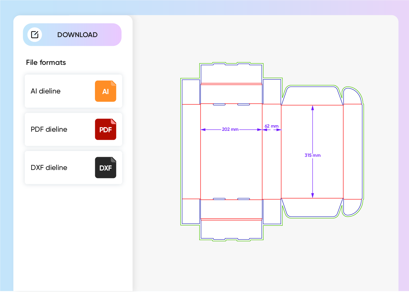 Print, cut, and assemble the box