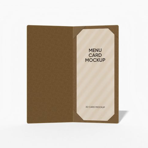 Maket kartu menu