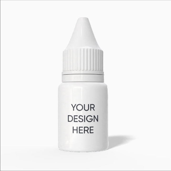 10 ml plastic dropper bottle mockup