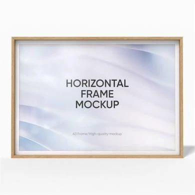 A3 horizontal frame mockup