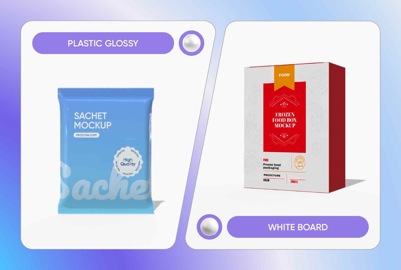 Select durable materials for food supplements