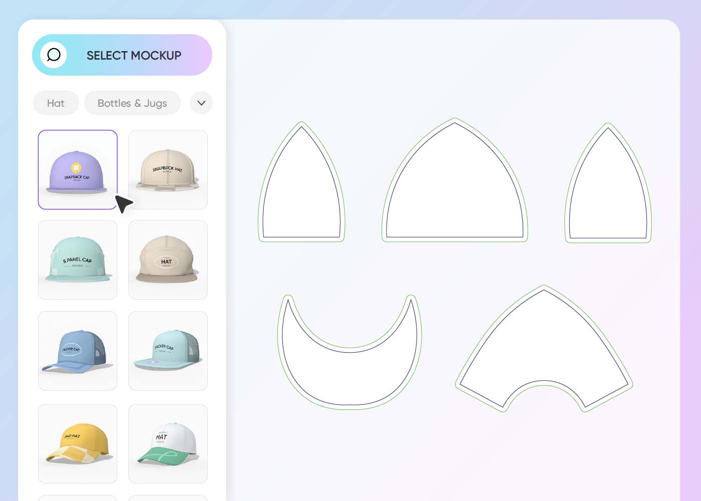 Step 1: Select a snapback mockup