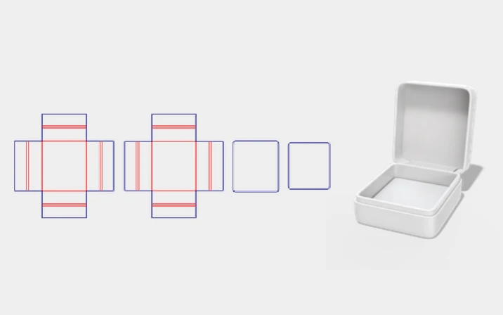 Flip-top ring box