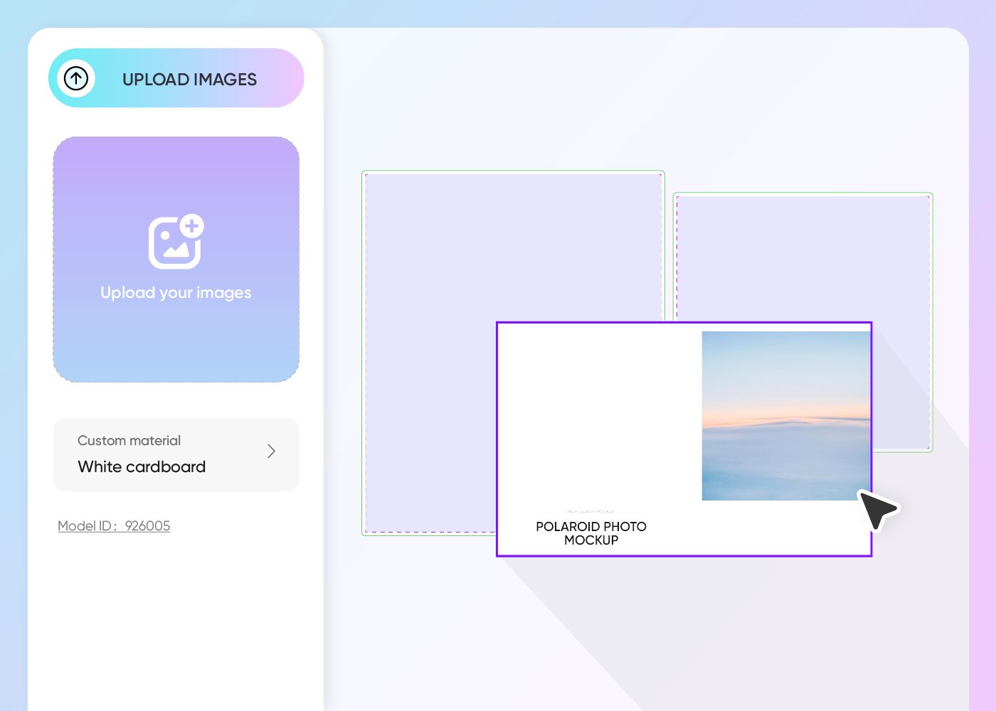 Step 2: Upload images and customize