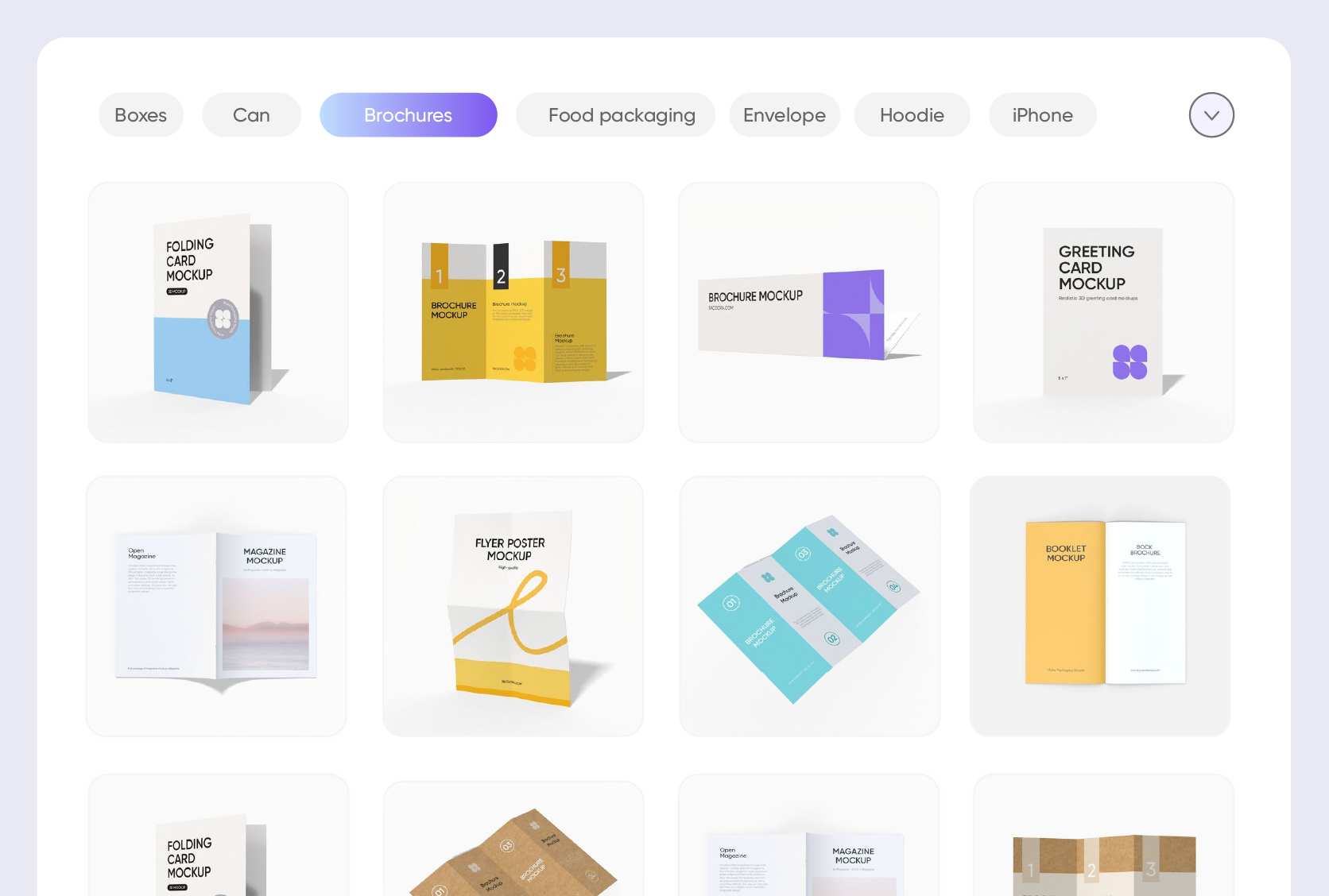 Diferentes tipos de folletos para cada proyecto