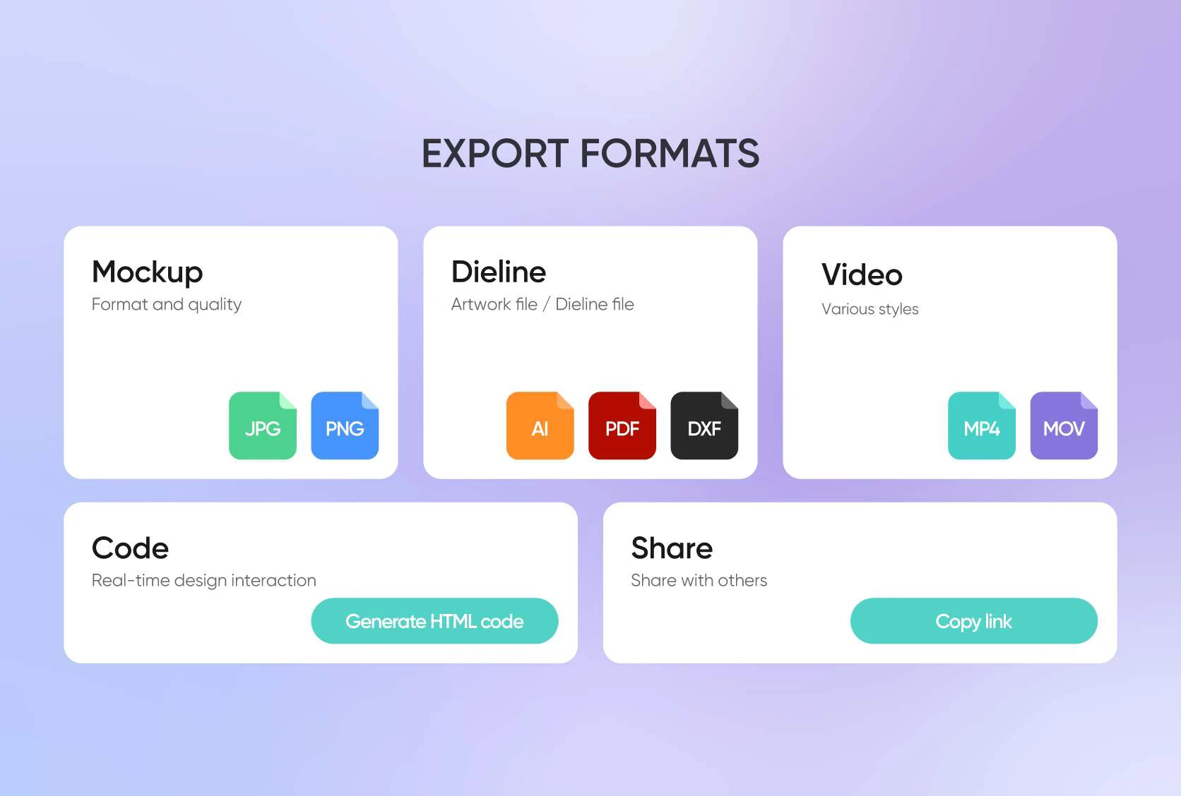 Share your leaflet mockup design easily