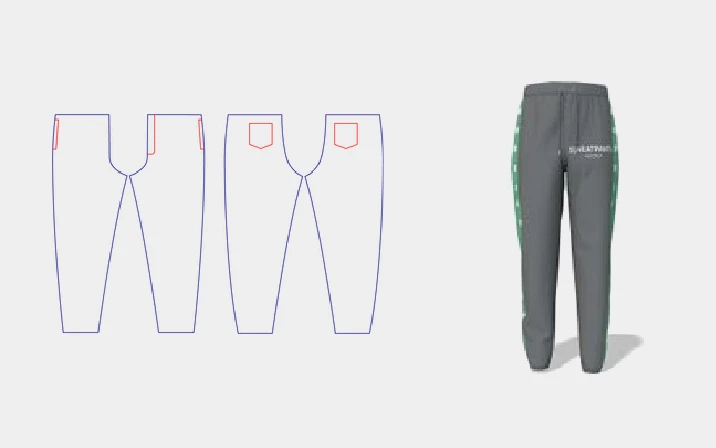 Nike sweatpants template