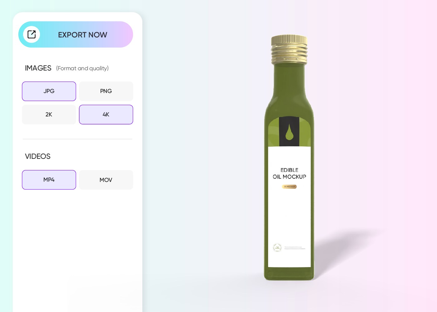 Step 3: Export your finished design