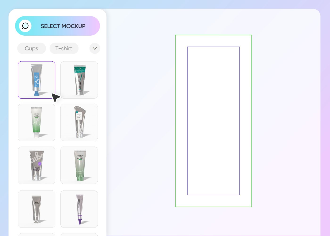 Step 1: Select your cosmetic tube packaging