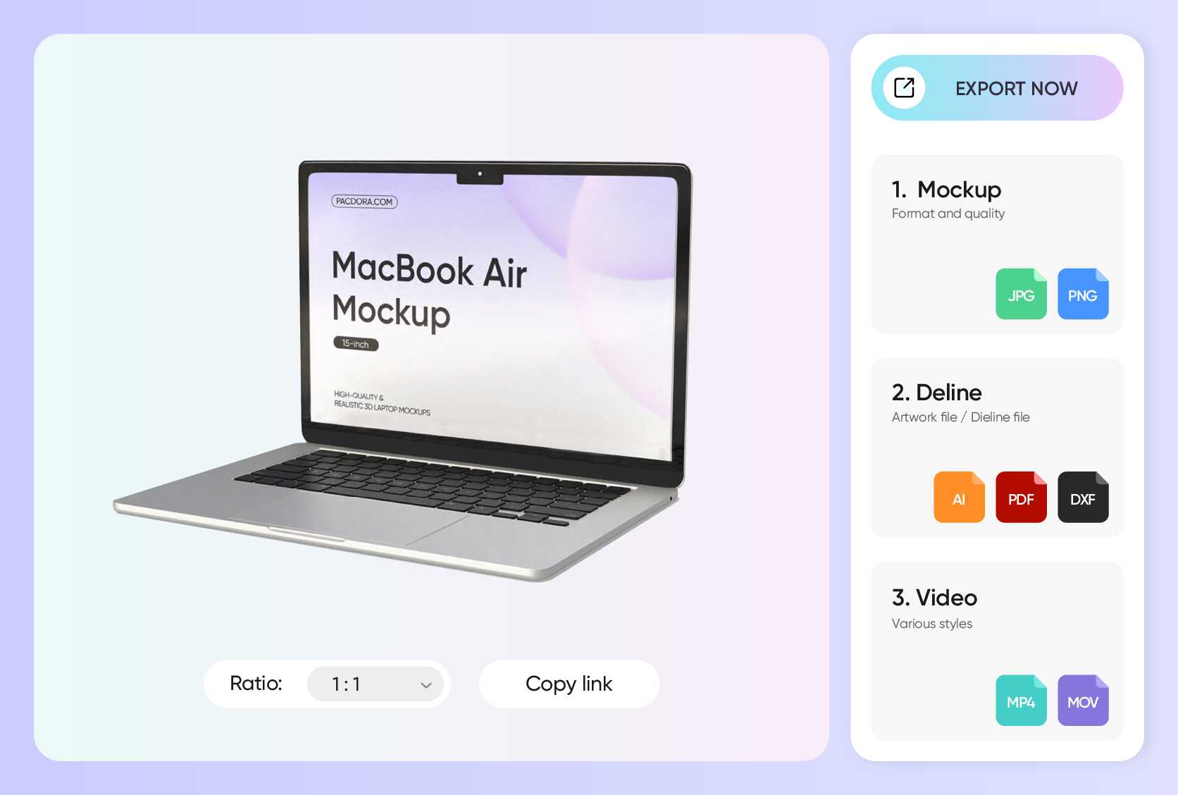 HD exports that make your design more professional