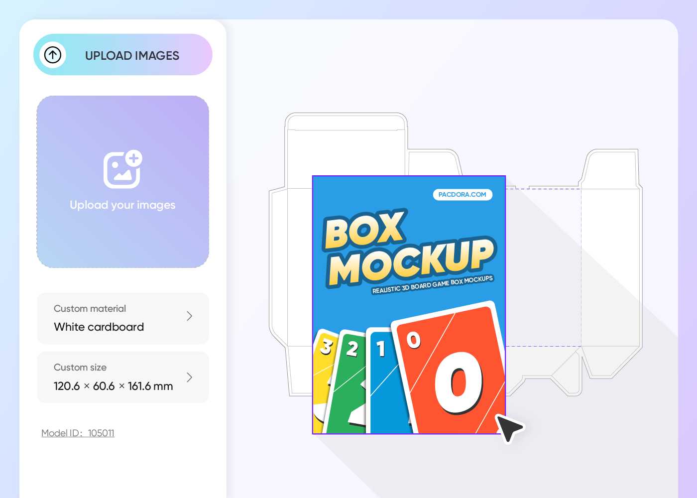 Step 2: Upload design and customize