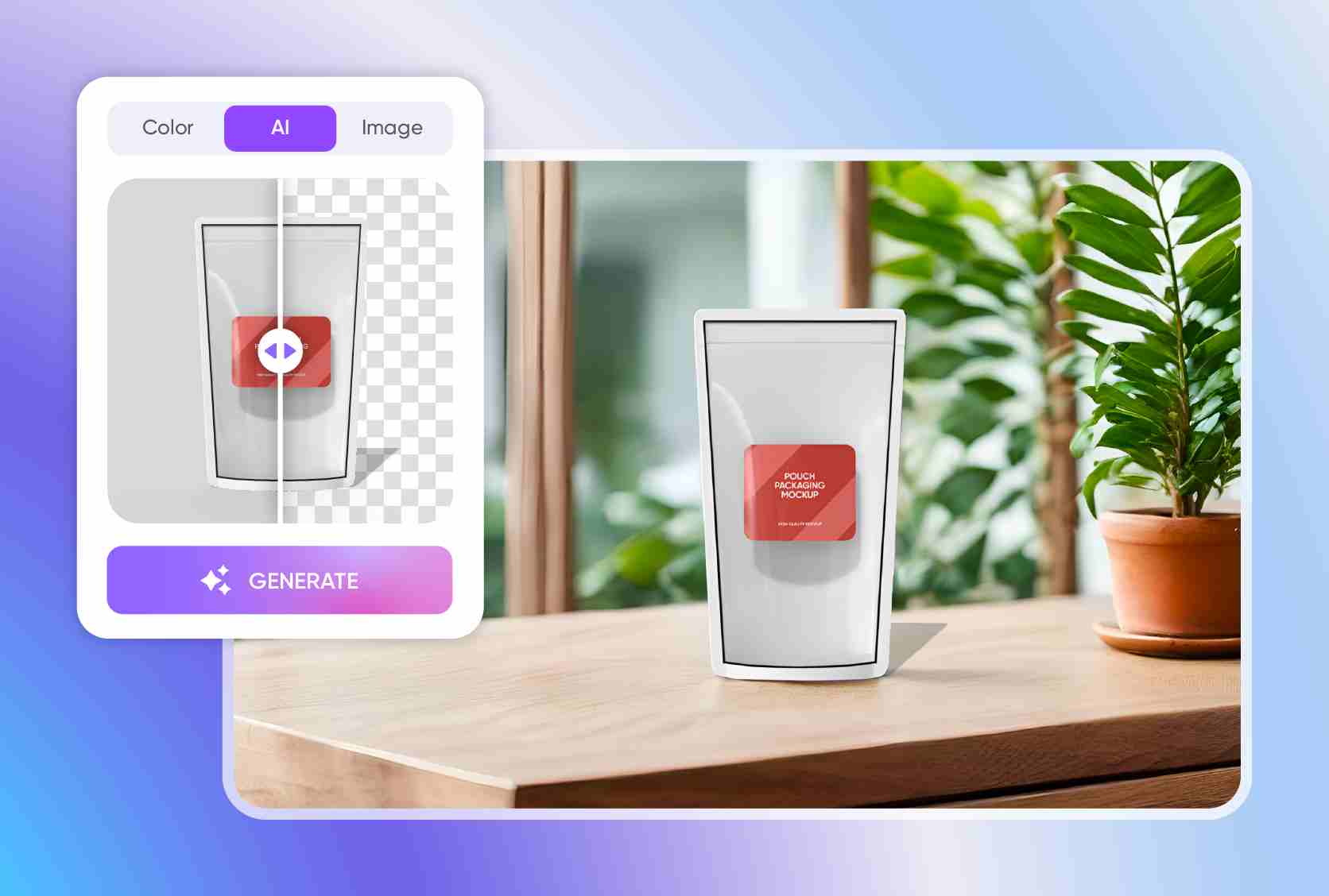 Background that draws attention to your design