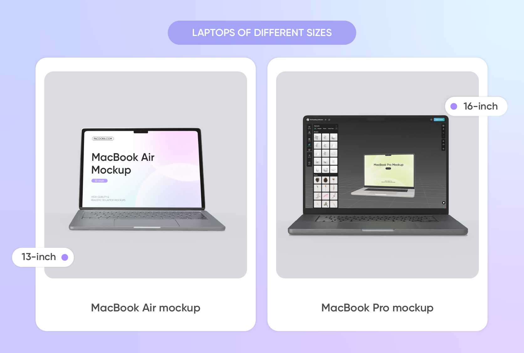Pick a screen size that best complements your design
