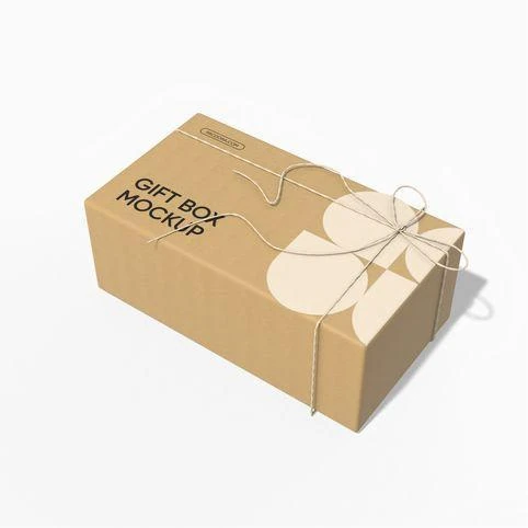 Kraft soap box mockup