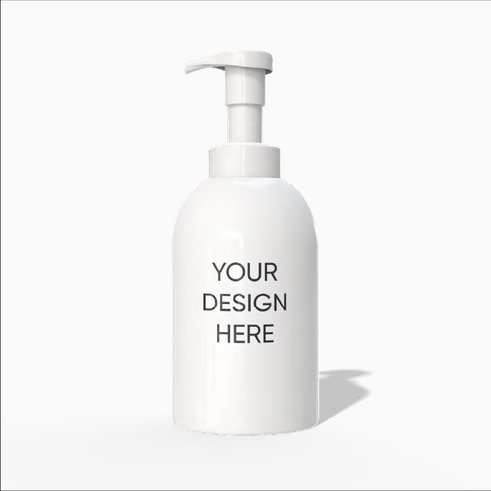 400 ml pump bottle mockup