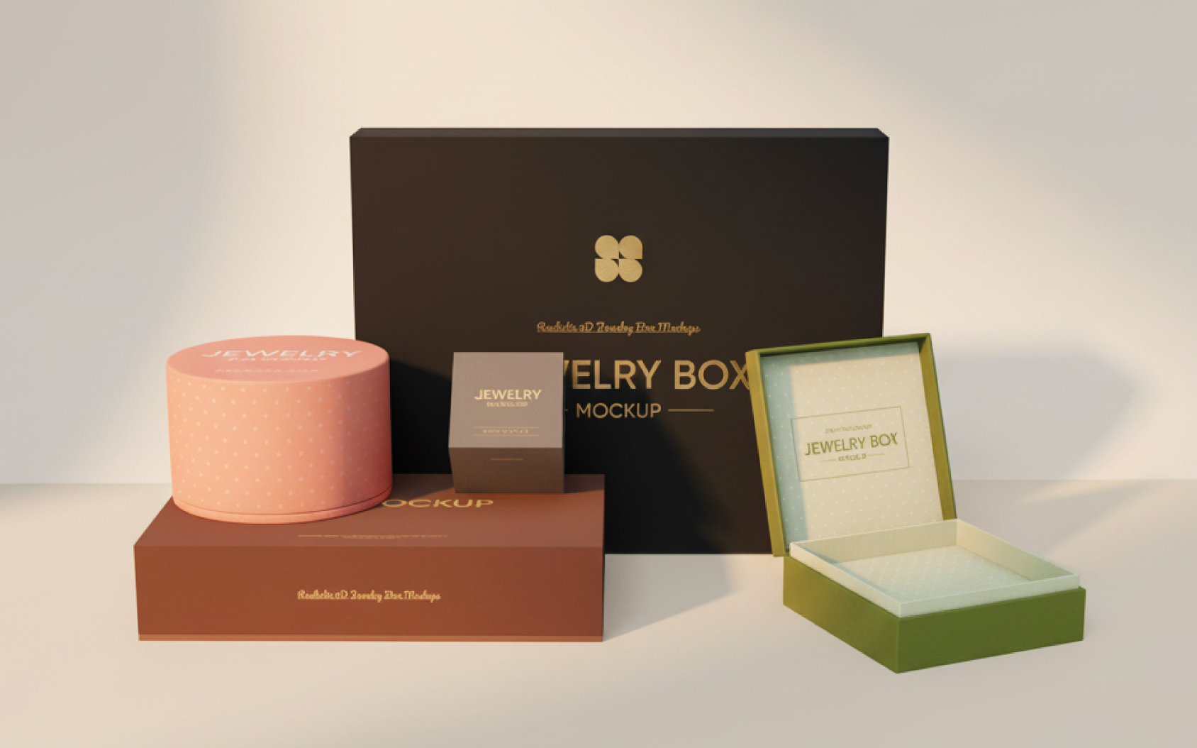 Jewelry box mockup generator