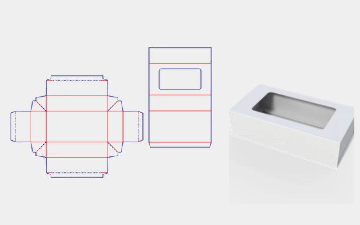 Macaron box with window