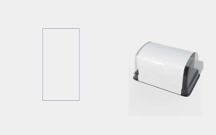 Plastic caker container packaging