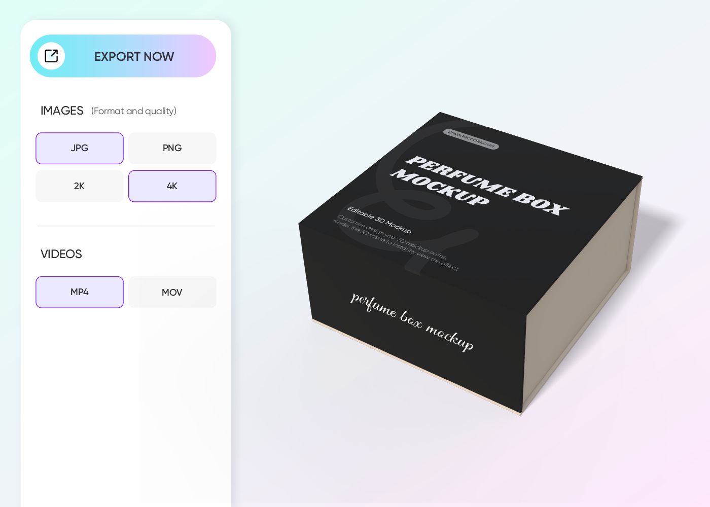 Step 3: Download your perfume box design