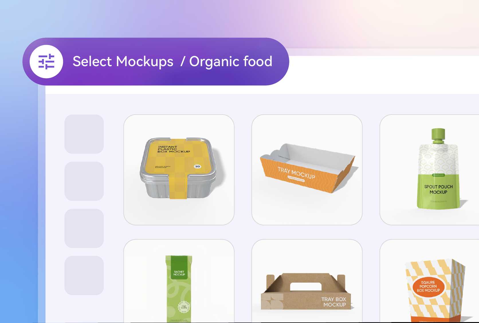 Different materials suit different foods