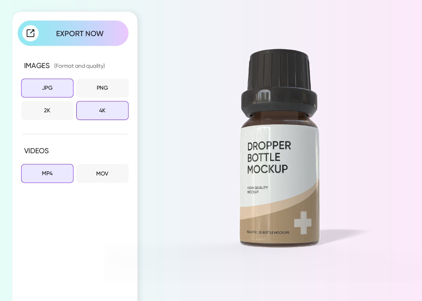 Step 3: Download your essential oil bottle mockup