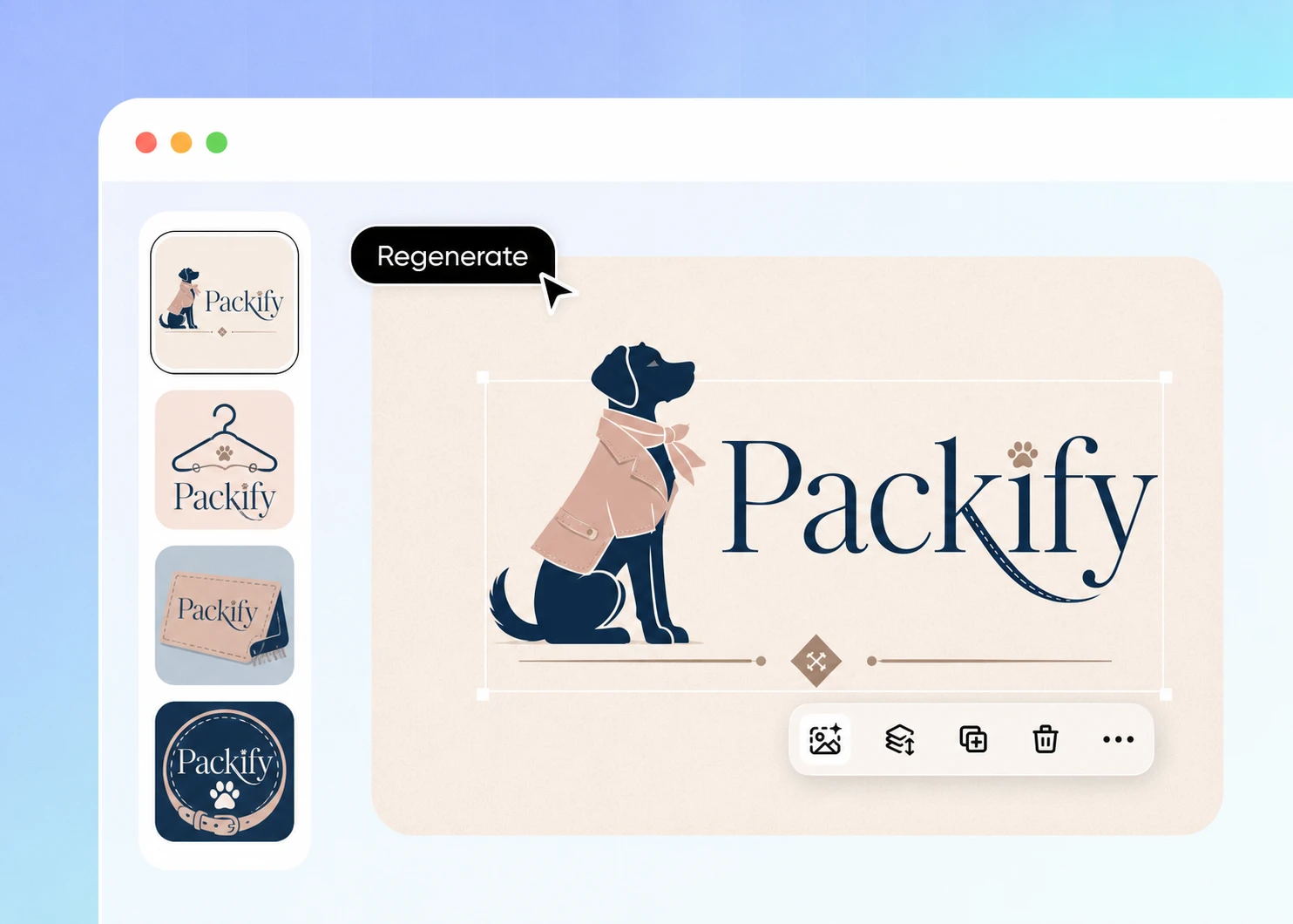 Step 2: Generate and refine your logo