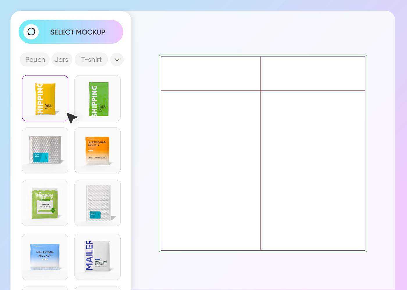 Step 1: Select a custom poly mailer