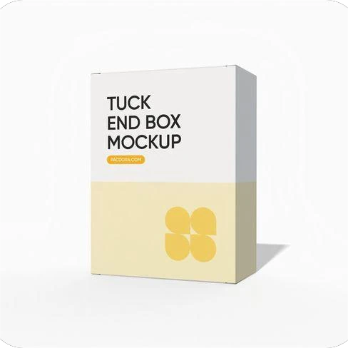 Tuck end card box mockup
