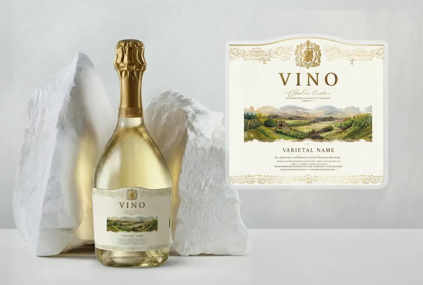 Get designer-quality wine labels