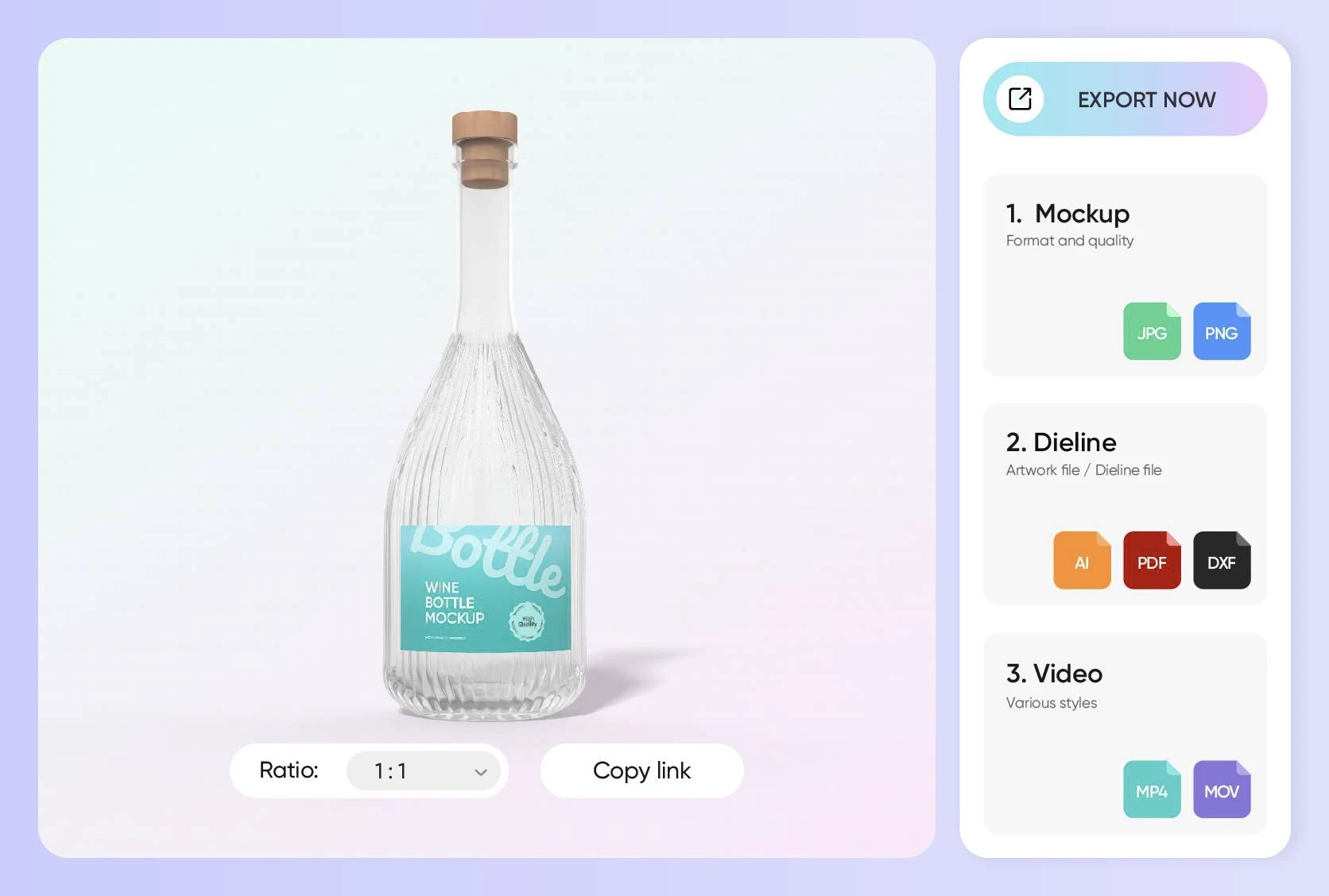 Use social media and e-commerce ready export format