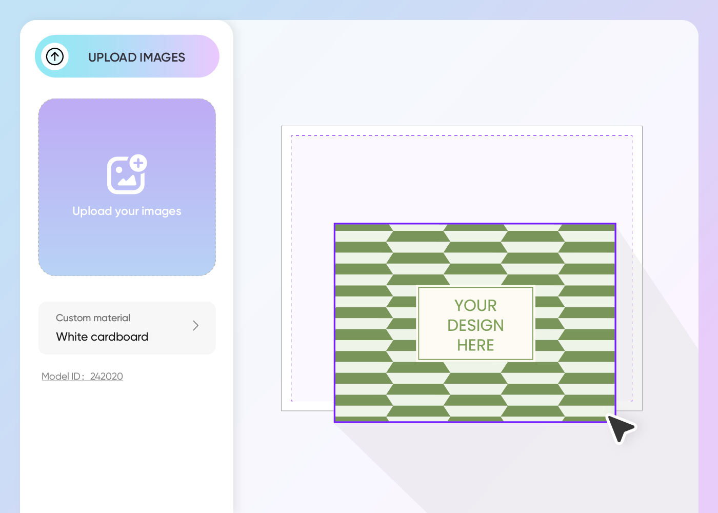 Step 2: Upload images and adjust