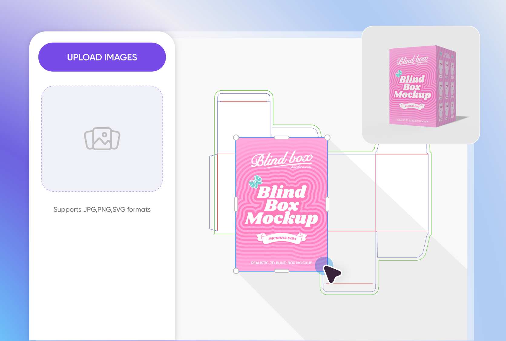 Upload distinct visuals for target audiences
