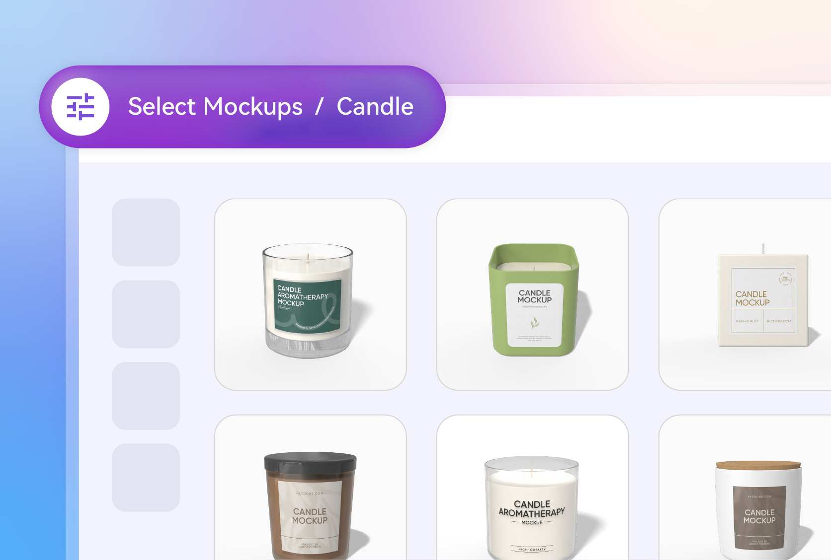 Candle style that fits the occasion