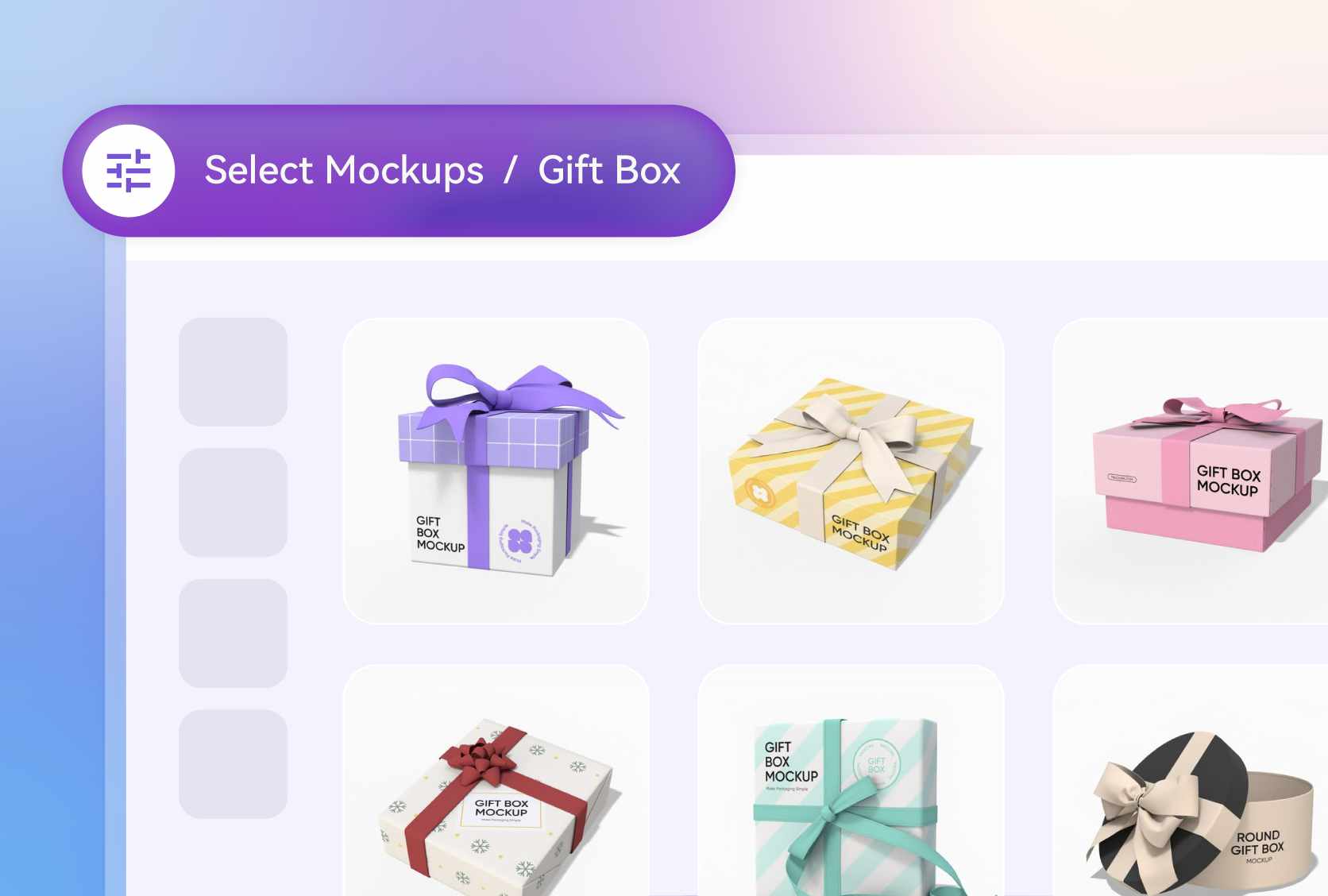 Full coverage of gift box categories
